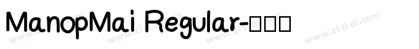 ManopMai Regular字体转换